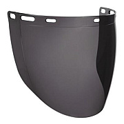 ergodyne Skullerz 8997 Anti-Scratch/Anti-Fog Face Shield Replacement, Cap-Style/Safety Helmet, Smoke Lens (60250)