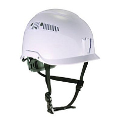 ergodyne Skullerz 8977 Class C Safety Helmet with Adjustable Venting, 6-Point Rachet Suspension, White (60264)
