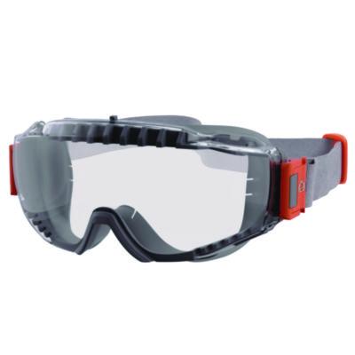 ergodyne Skullerz MODI OTG Anti-Scratch and Enhanced Anti-Fog Safety Goggles with Neoprene Strap, Clear Lens (60302)