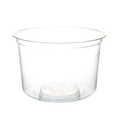 Eco-Products Renewable and Compostable Round Deli Containers, 16 oz, 4.63" Diameter x 3.06" h, Clear, Plastic, 50/Pack, 10 Packs/Carton (EPRDP16)