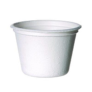 Eco-Products Vanguard Renewable and Compostable Sugarcane Portion Cups, 4 oz, White, 1,000/Carton (EPSPC4NFA)