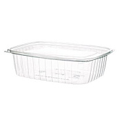 Eco-Products Renewable and Compostable Rectangular Deli Containers, 48 oz, 8 x 6 x 2, Clear, Plastic, 50/Pack, 4 Packs/Carton (EPRC48)