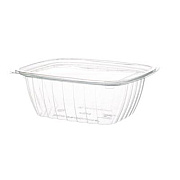 Eco-Products Renewable and Compostable Rectangular Deli Containers, 32 oz, 7.5 x 6.5 x 3, Clear, Plastic, 50/Pack, 4 Packs/Carton (EPRC32)