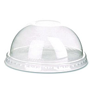 Eco-Products GreenStripe Cold Cup Dome Lids, With Hole, Fits 9 oz to 24 oz Cold Cups, Plastic, Clear, 100/Pack, 10 Packs/Carton (EPDLCC)