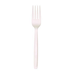 Eco-Products Cutlery for Cutlerease Dispensing System, Fork, Plastic, White, 960/Carton (EPCE6FKWHT)