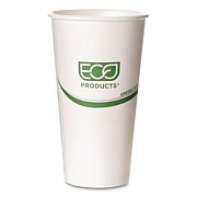 Eco-Products GreenStripe Hot Cups, 20 oz, Paper, White, 50/Pack, 20 Packs/Carton (EPBHC20GS)