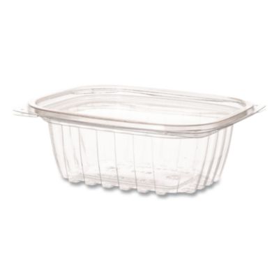 Eco-Products Renewable and Compostable Rectangular Deli Containers with Lid, 12 oz, 2 x 4 x 2, Clear, Plastic, 100/Pack, 3 Packs/Carton (EPRC12)