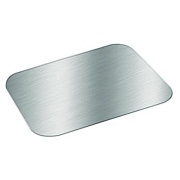 HFA Foil Laminated Board Lid for Take Out Containers, 6.25 x 8.37, White/Silver, Paper, 500/Carton (4045L)