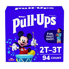 Huggies Pull-Ups Learning Designs Potty Training Pants for Boys, Size 2T-3T, 18 lbs to 34 lbs, 94/Carton (45266)