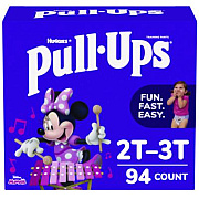 Huggies Pull-Ups Learning Designs Potty Training Pants for Girls, Size 2T-3T, 16 lbs to 34 lbs, 94/Carton (45268)