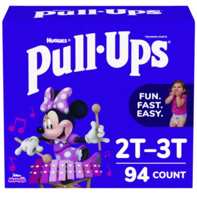 Huggies Pull-Ups Learning Designs Potty Training Pants for Girls, Size 2T-3T, 16 lbs to 34 lbs, 94/Carton (45268)