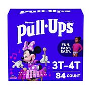 Huggies Learning Designs Potty Training Pants for Girls, Size 5, 3T-4T, 32 lbs to 40 lbs, 84/Carton (45269)