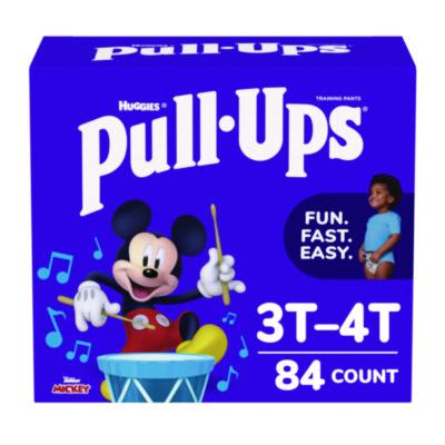 Huggies Pull-Ups Learning Designs Potty Training Pants for Boys, Size 5, 3T-4T, 32 lbs to 40 lbs, 84/Carton (45271)