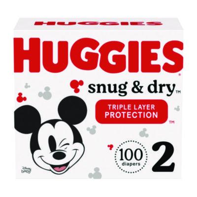Huggies Snug and Dry Diapers, Size 2, 12 lbs to 18 lbs, 116/Carton (56433)