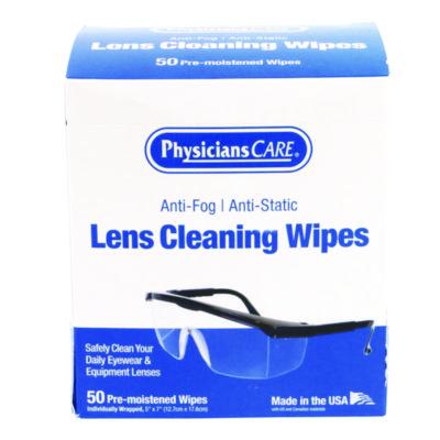 PhysiciansCare Lens Cleaning Wipe, 5 x 7, 50/Box (91294)