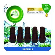 Air Wick Essential Mist Refill, Fresh Waters, 0.67 oz, 5/Pack (03011PK)