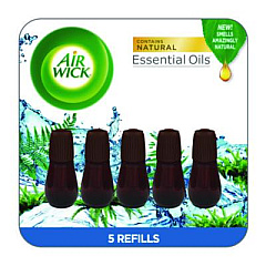 Air Wick Essential Mist Refill, Fresh Waters, 0.67 oz, 5/Pack (03011PK)
