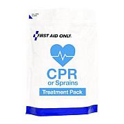 First Aid Only 9-Piece CPR and Sprains Treatment Pack, Resealable Plastic Bag (91165)