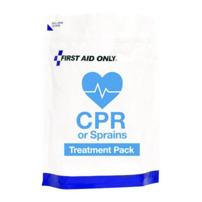 First Aid Only 9-Piece CPR and Sprains Treatment Pack, Resealable Plastic Bag (91165)