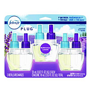 Febreze PLUG Air Freshener Refills, Mediterranean Lavender, 0.87 oz, 3/Pack (54367)