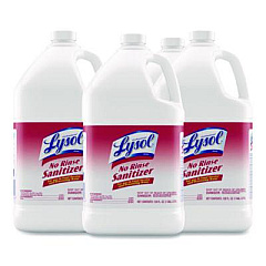 Professional LYSOL Brand No Rinse Sanitizer Concentrate, 1 gal Bottle, 4/Carton (74389)