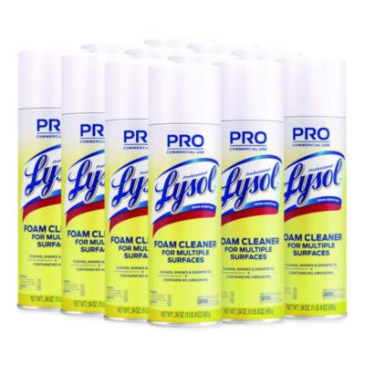 Professional LYSOL Brand Disinfectant Foam Cleaner, 24 oz Aerosol Spray, 12/Carton (02775CT)
