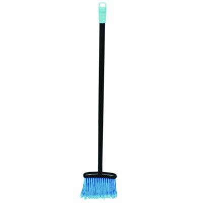 Impact Lobby Dust Pan Broom, 36.86", Black/Blue, 12/Carton (T001501)
