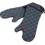 San Jamar Bestguard Oven Mitt, 17", WebGuard Plus Fabric, Black, Pair (800FG17BK)