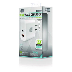 ByTech Wall Charger, 30 W, White (CLPDW3101WT)