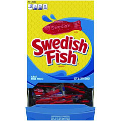 Swedish Fish Grab-and-Go Candy Snacks In Reception Box, 240-Pieces/Box (43146)