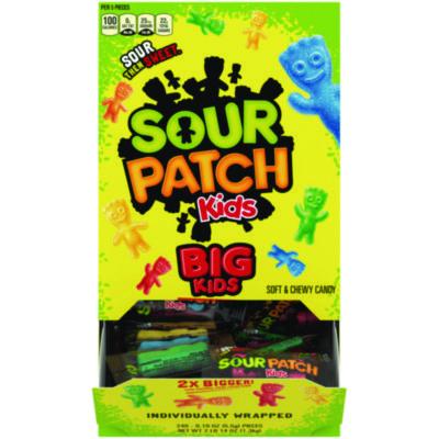 Sour Patch Kids Fruit Flavored Candy, Grab-and-Go, 240-Pieces/Box (43147)