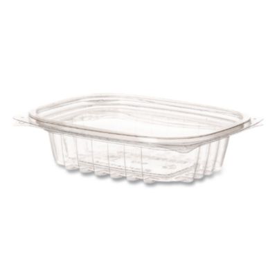 Eco-Products Renewable and Compostable Rectangular Deli Containers with Lid, 8 oz, 3 x 4.83 x 1.5, Clear, Plastic, 50/Pack, 4 Packs/Carton (EPRC8)