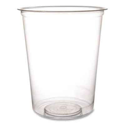 Eco-Products Round Deli Containers, 32 oz, 4.63" Diameter x 5.5" h, Clear, Plastic, 500/Carton (EPRDP32)