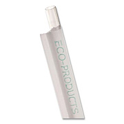 Eco-Products Wrapped Straw, 9.5", Plastic, Clear, 4,800/Carton (EPST990)