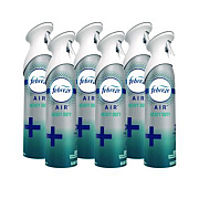 Febreze AIR, Heavy Duty Crisp Clean, 8.8 oz Aerosol Spray, 6/Carton (19924)