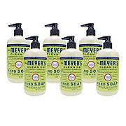 Mrs. Meyer's Clean Day Liquid Hand Soap, Lemon Scent, 12.5 oz, 6/Carton (373205)