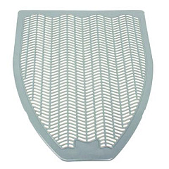 Impact Disposable Urinal Floor Mat, Shield-Shaped, Orchard Zing Scent, Gray Non-Slip Perforated Surface, 17.5" x 20.38", 6/Carton (1525)