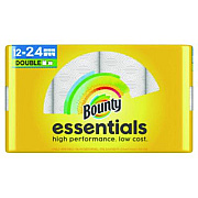 Bounty Essentials Select-A-Size Kitchen Roll Paper Towels, 2-Ply, 108 Sheets/Roll, 12 Rolls/Carton (11093)