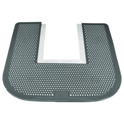 Impact Disposable Urinal Floor Mat, U-Shaped, Orchard Zing Scent, Gray Non-Slip Perforated Surface, 23" x 21.63", 6/Carton (1550CT)