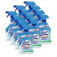 Bathroom Cleaner with Hydrogen Peroxide, Cool Spring Breeze, 22 oz Trigger Spray Bottle, 12/Carton