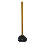 Impact Plunger, 20" Wood Handle, 6" dia, Black (9201)