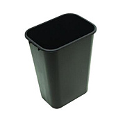 Impact Soft-Sided Wastebasket, 41 qt, Polyethylene, Black (77035)