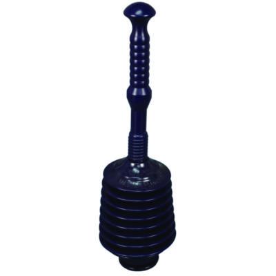 Impact Deluxe Professional Plunger, 11.2" Plastic Handle, 6" dia, Black, 6/Carton (9205CT)