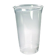 Fabri-Kal Kal-Clear PET Cold Drink Cups, 24 oz, Plastic, Clear, 25/Sleeve, 24 Sleeves/Carton (KC24)