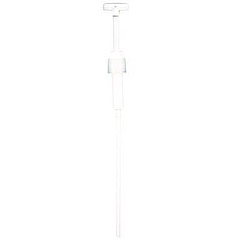 Impact Economy Plastic Dispensing Pump with Senior Rieke Adapter for 5 gal Pails and 38 mm Screwcap for 1 gal Jugs, White (904AEA)