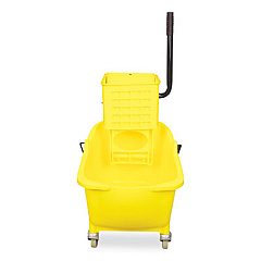 Impact Side-Press Wringer and Plastic Bucket Combo, 12 to 32 oz, Yellow (7Y26363Y)