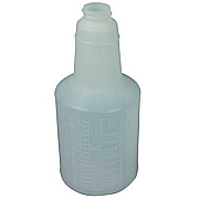 Impact Plastic Bottles with Graduations, 24 oz, Clear, 24/Carton (5024WG2491)