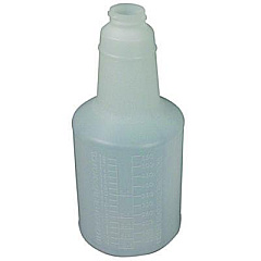 Impact Plastic Bottles with Graduations, 24 oz, Clear, 24/Carton (5024WG2491)