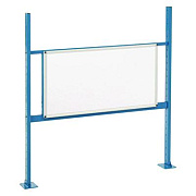 Global Industrial Workbench Whiteboard Panel Kit, Steel/Aluminum, 48" (319178BL)