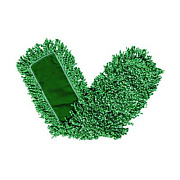 Rubbermaid Commercial Microfiber Looped-End Dust Mop Heads, 48 x 5, Green, 12/Carton (J857GRECT)